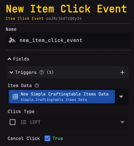 item-click-event-creation